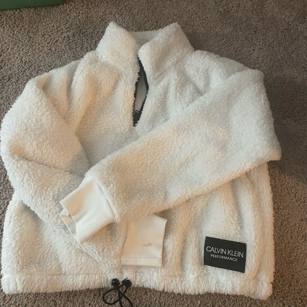 Calvin Klein plush jacket